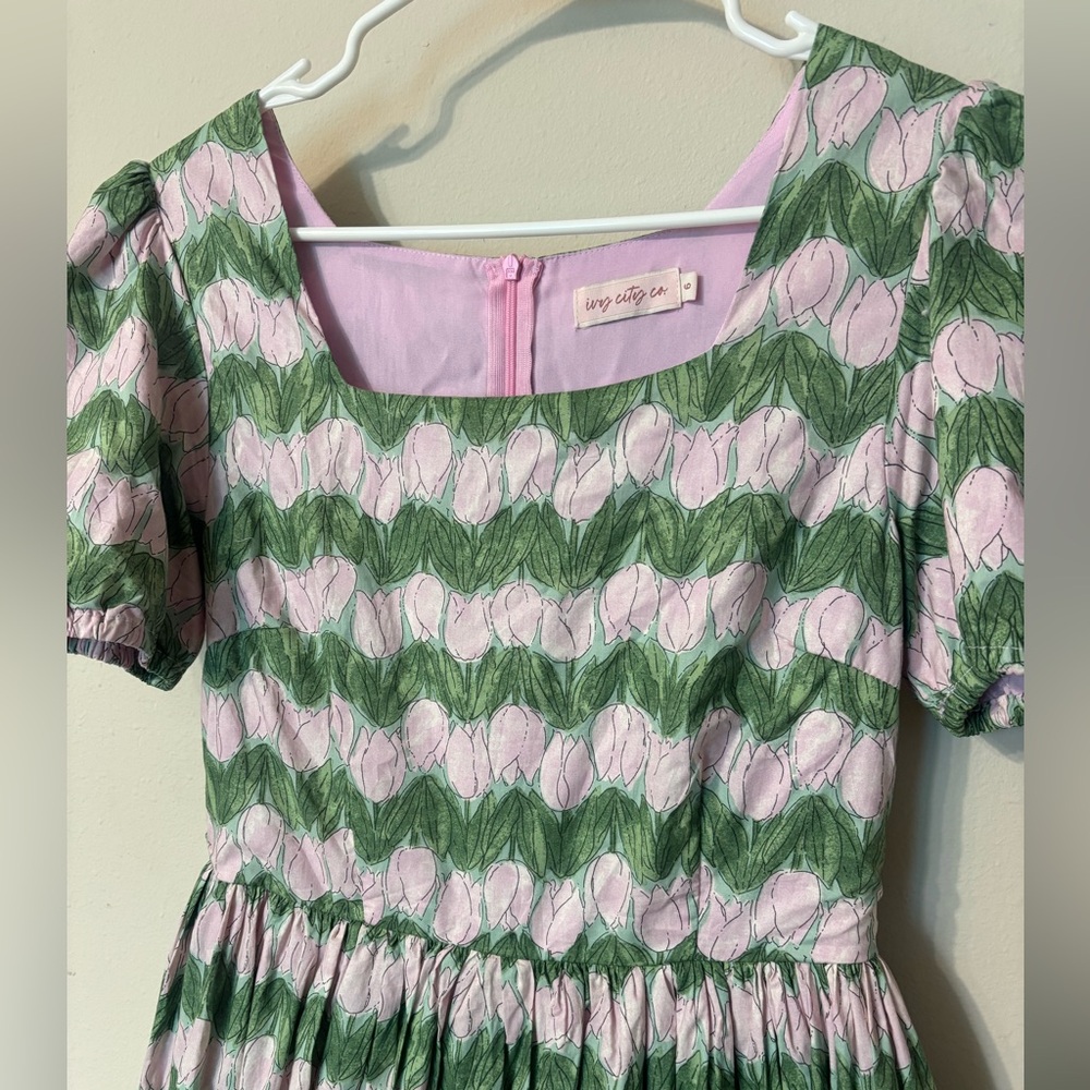 ivy City Co Pink tulip Cotton womens Dress